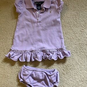Ralph Lauren Lavender Baby Polo Shirt